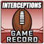 Game Record Defensive INT