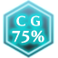 CGモード 75%